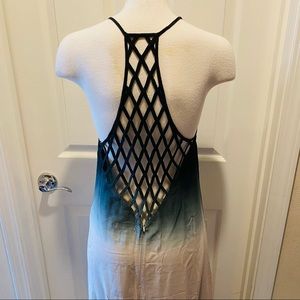 BOBBI ROCCO Ombré Maxi with lattice back